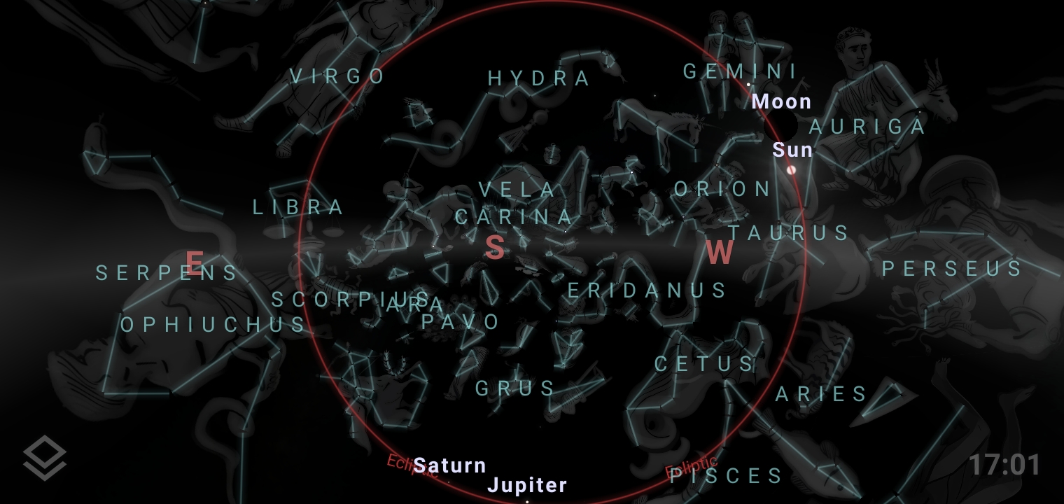 Zodiac Constellations in the Ecliptic
