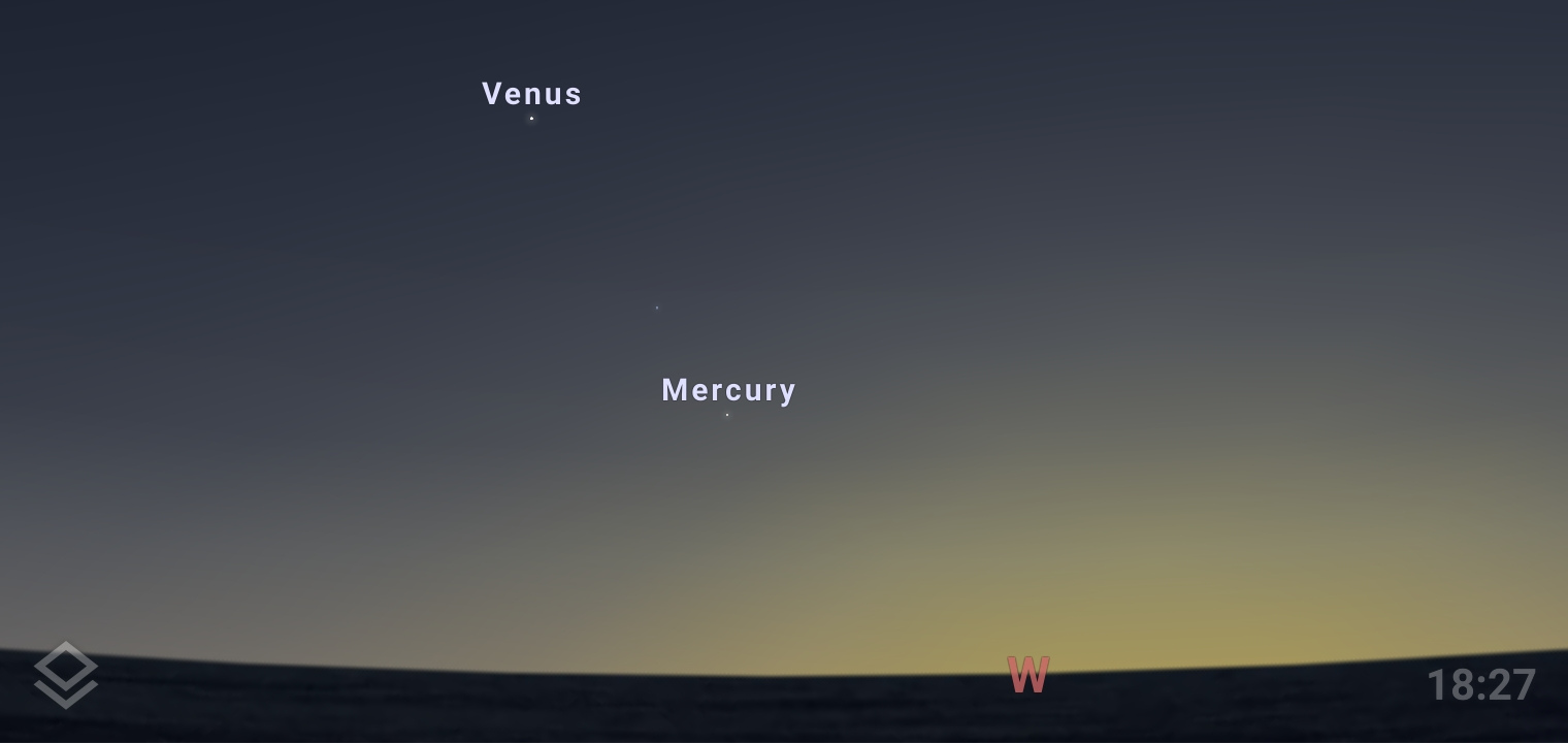 Mercury at Greatest Eastern Elongation