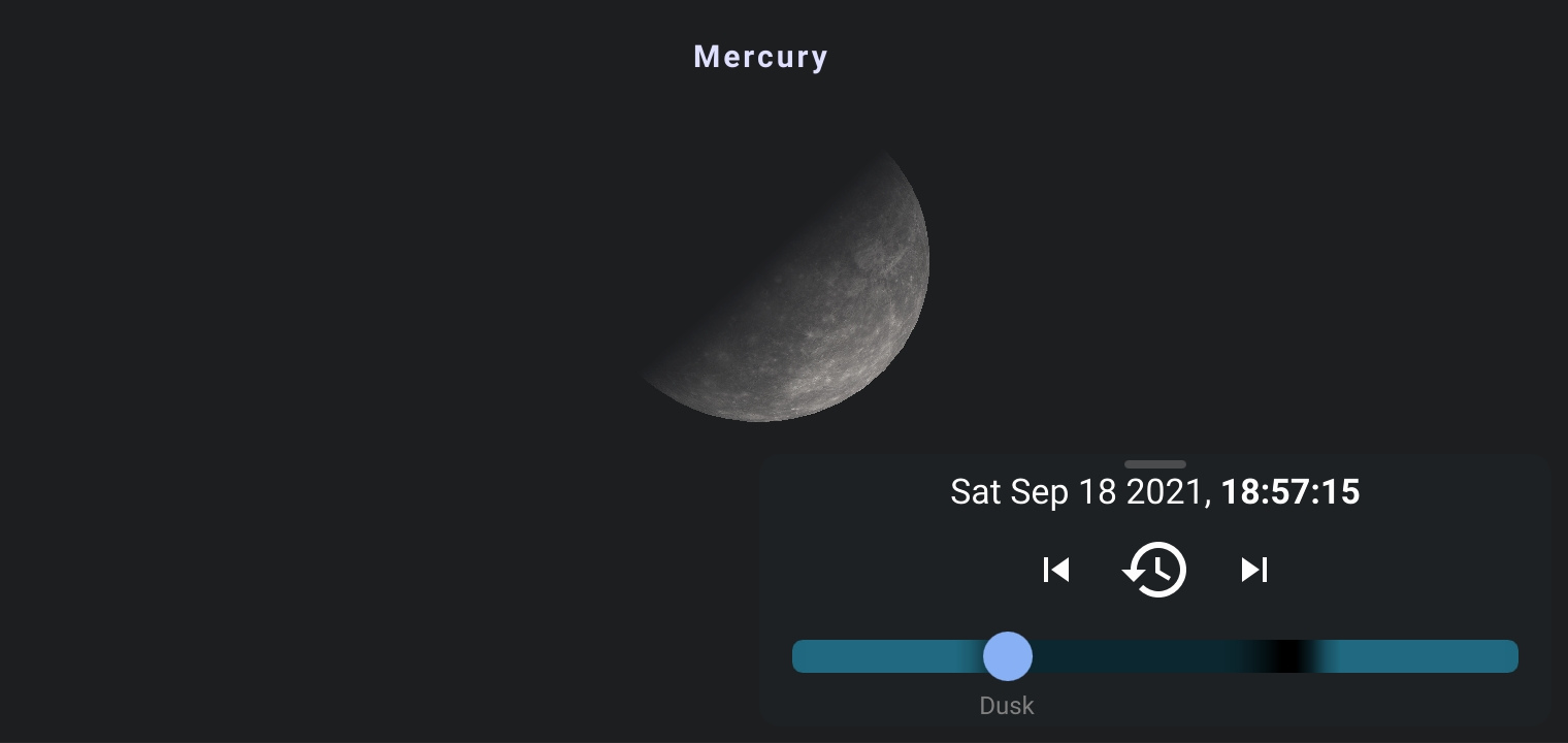 Mercury at Dichotomy
